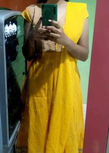 Yellow Anarkali Kurta Set 💛