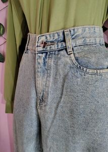 High rise wise leg jeans
