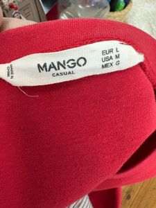 Red Long Sleeve Top