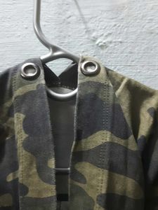 Camo Print Short Sleeve Hoodie