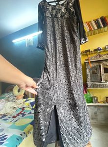 Embroided split cut Gown for every occasion