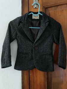 Gray Kids' Blazer Jacket