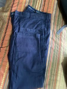 Men's Navy Blue Casual Pants