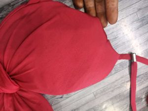 Red Bikini bra pedded 32F