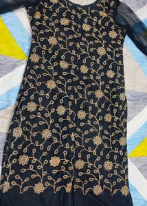 Sparkling Golden Black Kurti