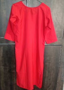 Red Cotton Kurti