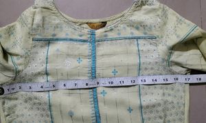 Price Drop!! Aurelia Cream Yellow Shade Kurta