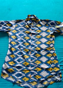 Ikat Print Top