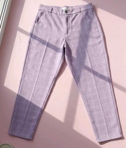 Lilac Plaid Pants