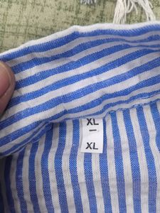 Blue &amp; White Striped Button-Down Shirt