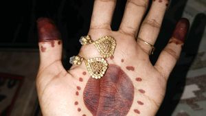 Golden Filigree Drop Earrings