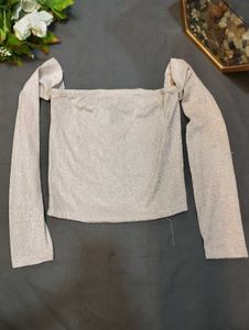 Shimmery Long Sleeve Top