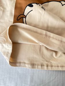 Beige Bear Crop Top