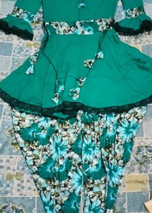 Peplum &amp; Dhoti Salwar Dress