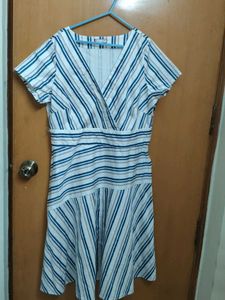 Striped Flared Dress