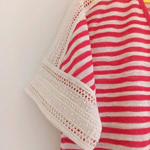 Red Striped Top