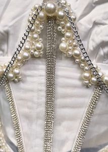 Pearl Embellished Corset Blet
