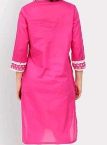 New Embroidered Pure Cotton Kurti for Sale!