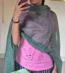 Handwoven Green Fabric – Perfect for Styling, Dec