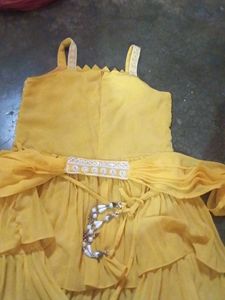 Yellow Embroidered Kurta