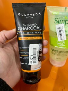 Simple Face Wash and Glamveda mask