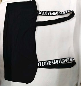 &#39;Love&#39; Straps Bralette Plus Freebie Earings 1 Set