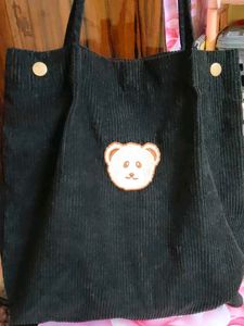 Cute Corduroy Tote Bag
