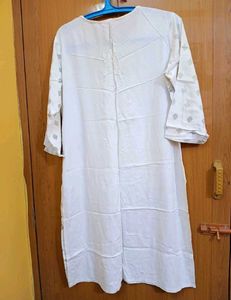 Branded White Kurti Suits Upto L