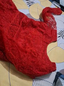 Red Ethnic Gown