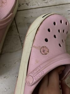 Pink Crocs