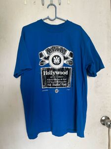 Blue Graphic Print T-shirt- Size XL