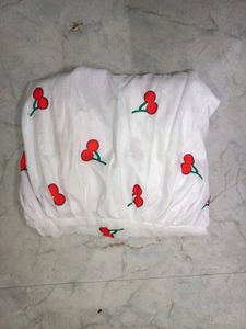 Cherry Print Tiered Skirt