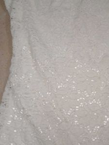 White Lace Mini Dress