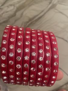Set Of 8 Diamonds Bangles
