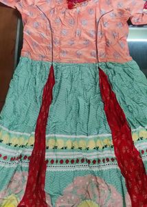 Cotton kurti anarkali Style