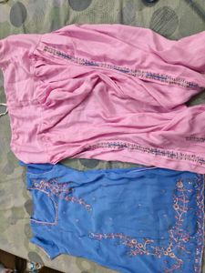 Beautiful Contrast Patiala Suit In S 36 Bust SIze