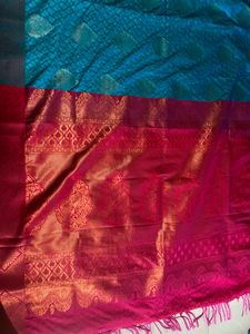 New Kanjivaram Saree With Blouse Piece