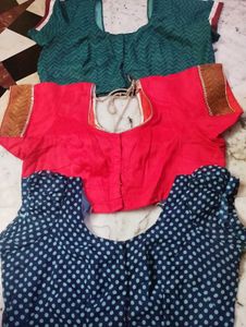 Set of 3 Sari Blouses