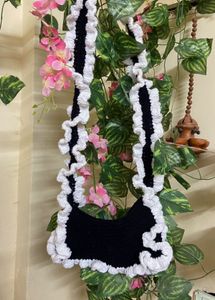 Black Ruffle Bag