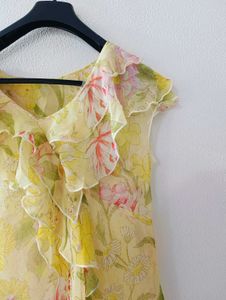 Floral Ruffle Top
