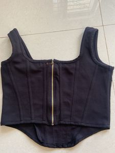 Black Corset Tank Top