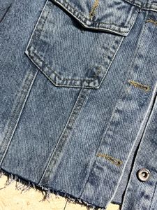Women Crop Denim Jacket