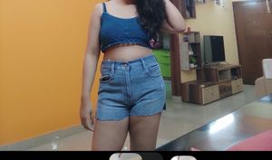 Blue Crochet Bralette Top