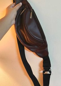 Vintage Brown Leather Fanny Pack