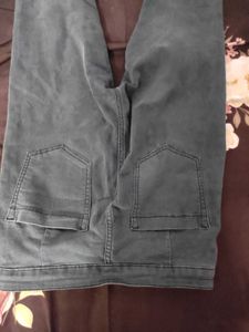 Used Faded Colour Jeans High Waisted Streachable