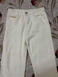 Urbanic High Waisted Beige Jeans