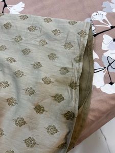 Embroidered Grey Kurta Set