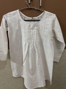 White Colour Chikankari Clothes