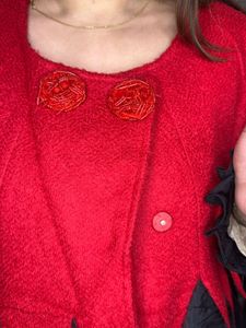 Red &amp; Black Unique Coat