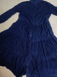 zudio branded  Navy Blue Long Sleeve Dress